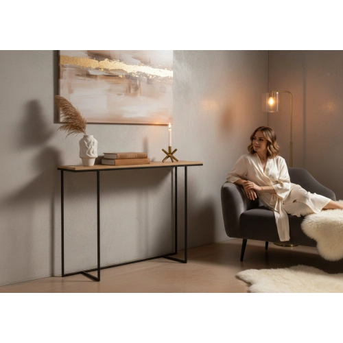 KONSOLA - REGAŁA Z DREWNA LITEGO DĄB OLCHA JESION SKD-383